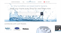 Desktop Screenshot of humidifierfilters.com